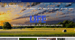 Desktop Screenshot of jbrhodesfuneralhome.com